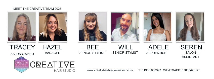 Creative Team 2025 (3 x 1 in) (851 x 315 px) Creative Hair Studio Team photos
